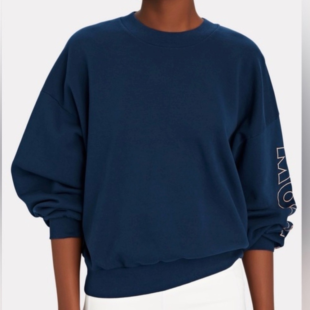 MOTHER Deep Blue Crewneck Sweatshirt